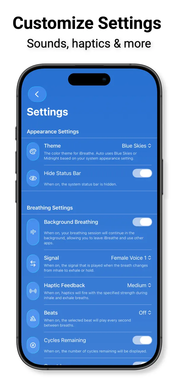 iBreathe – Relax and Breathe screenshot 2