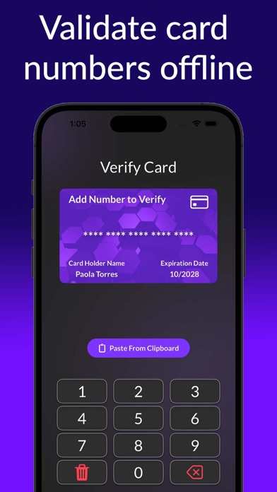 iCardVerify - Card Validator screenshot 1