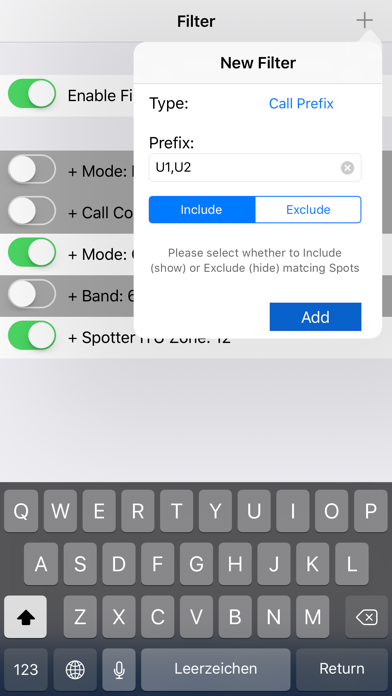 iCluster - DX-Cluster database screenshot 3