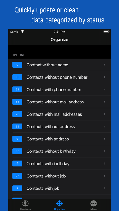 iContacts: Contact Group Tool screenshot 1