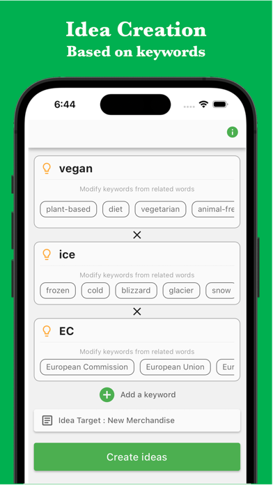 Idea AI - Blend keywords screenshot 5