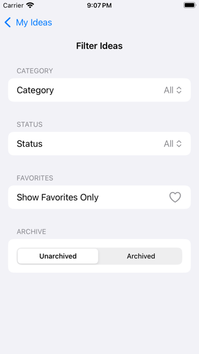 Idea Tracker & Planner IdeaHub screenshot 2