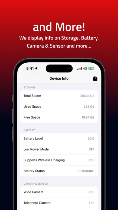 iDevice Info App screenshot 2
