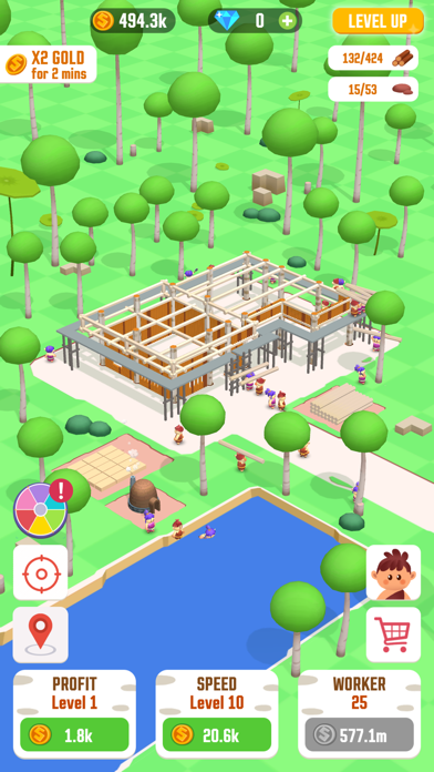 Idle Jungle: Survival Builder screenshot 2