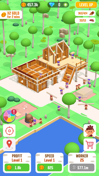 Idle Jungle: Survival Builder screenshot 1