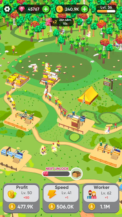 Idle Lumber Mill - Wood Game screenshot 3
