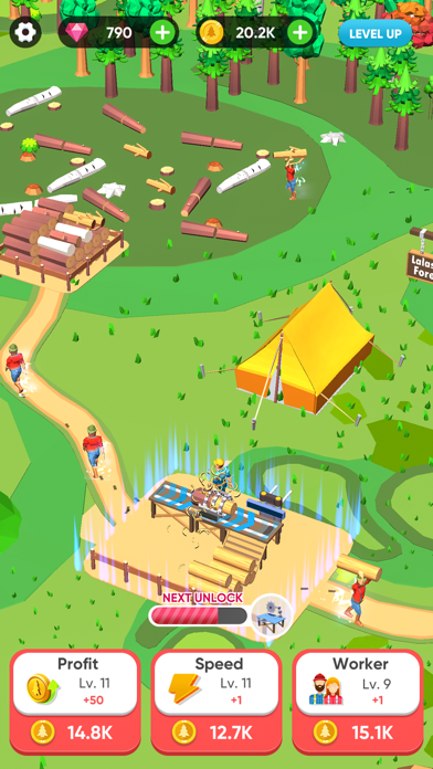 Idle Lumber Mill - Wood Game screenshot 2