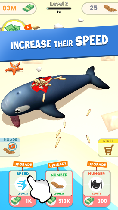 Idle Maggots - Simulator Game screenshot 3