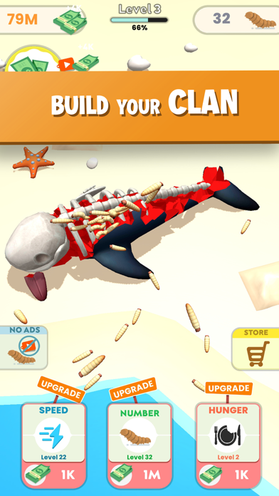 Idle Maggots - Simulator Game screenshot 2