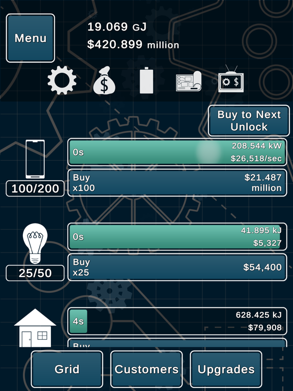 Idle Power - Electric Growth screenshot 7