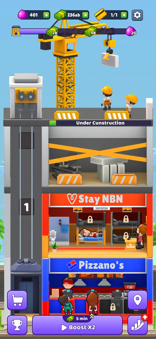 Idle Rent Tower screenshot 5