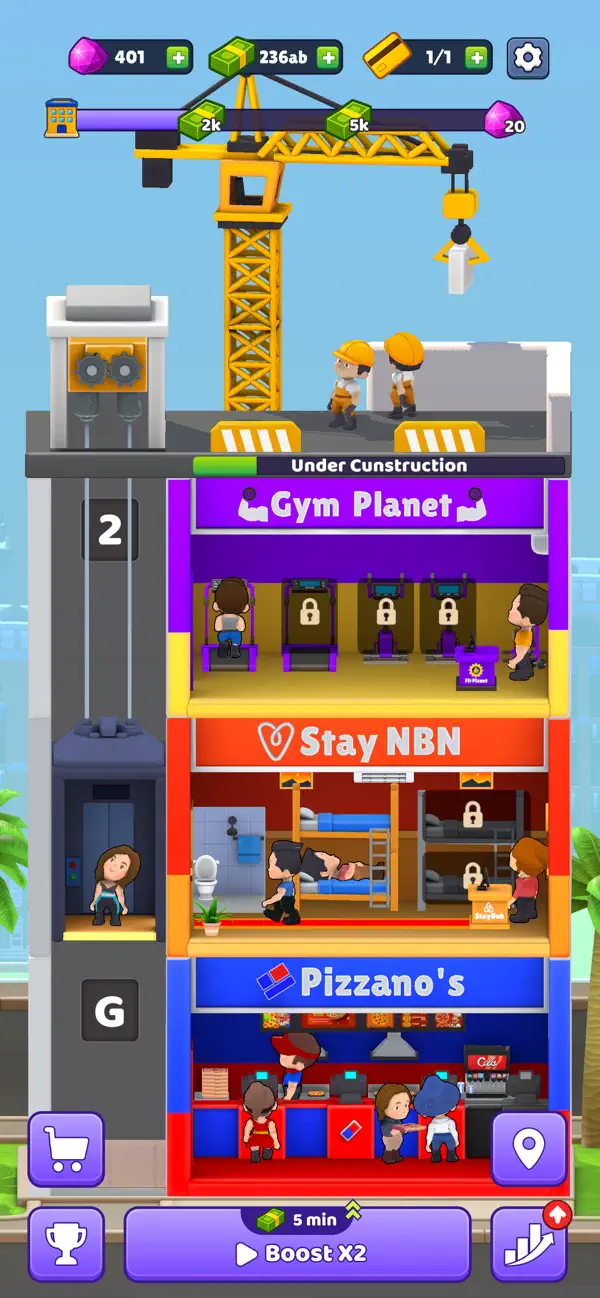 Idle Rent Tower screenshot 4