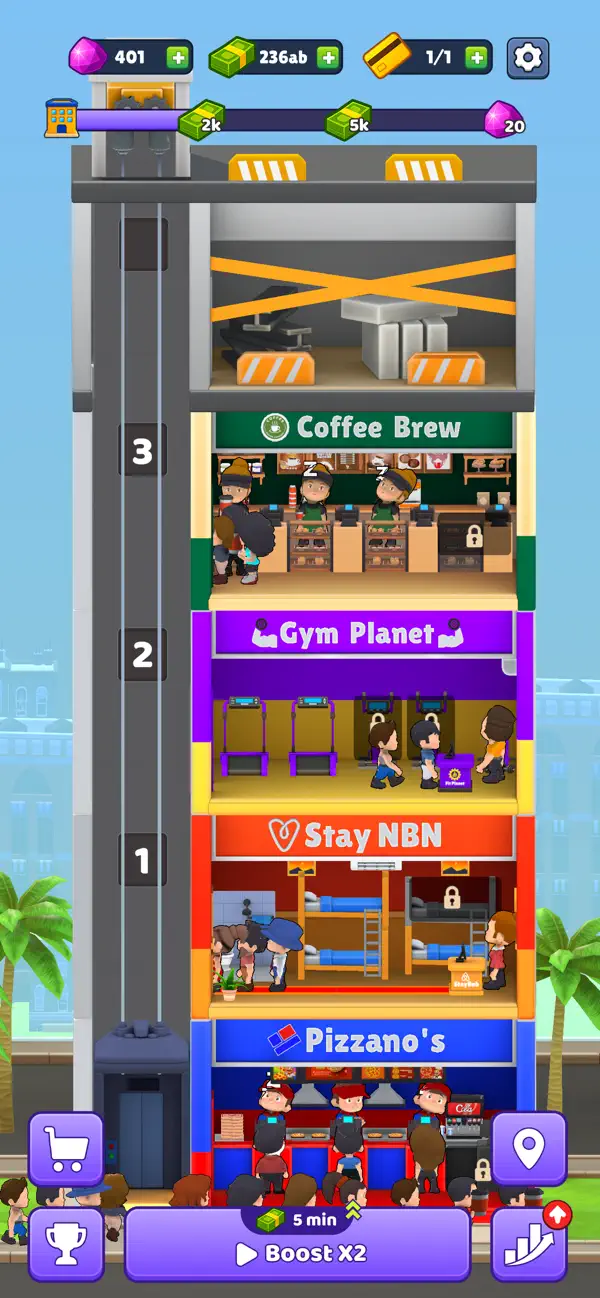 Idle Rent Tower screenshot 1