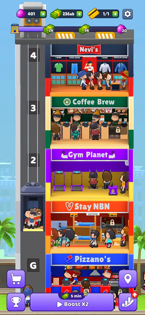 Idle Rent Tower screenshot 3
