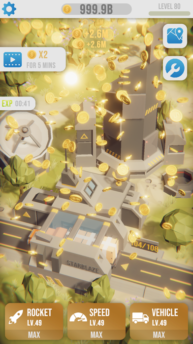 Idle Rocket Launch screenshot 1