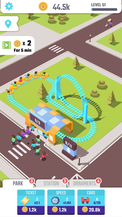 Idle Roller Coaster screenshot 4