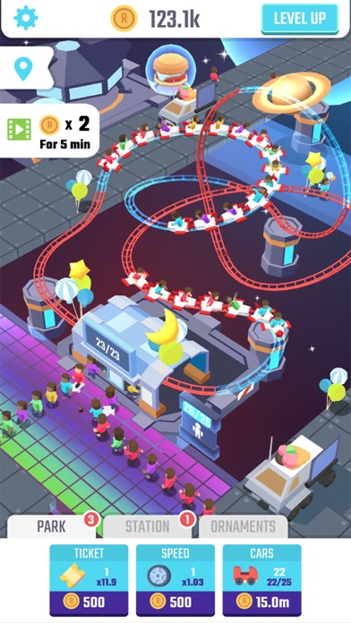Idle Roller Coaster screenshot 2