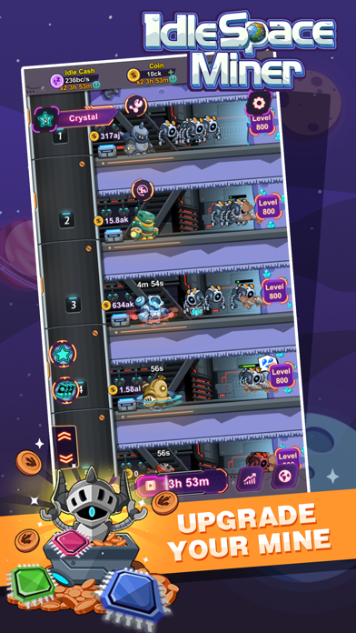 Idle Space Miner - Cash Empire screenshot 4