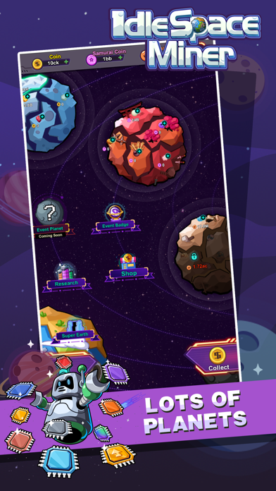 Idle Space Miner - Cash Empire screenshot 2