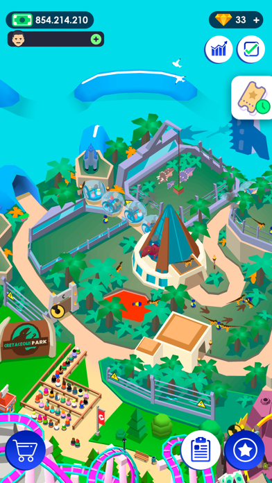 Idle Theme Park - Tycoon Game screenshot 2