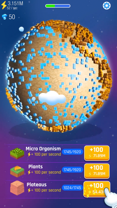 Idle World - Planet Miner screenshot 3