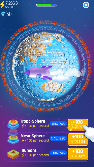 Idle World - Planet Miner screenshot 2