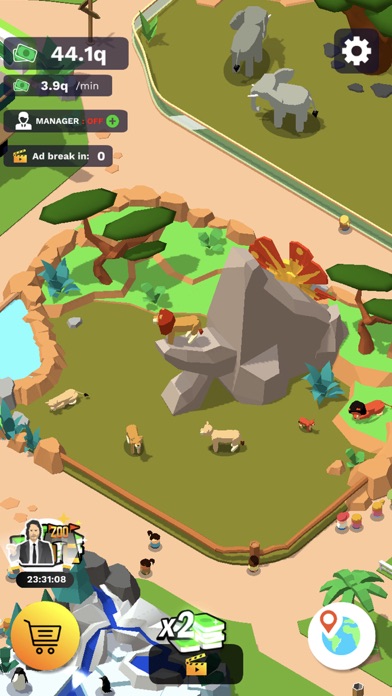 Idle Zoo Tycoon 3D screenshot 2