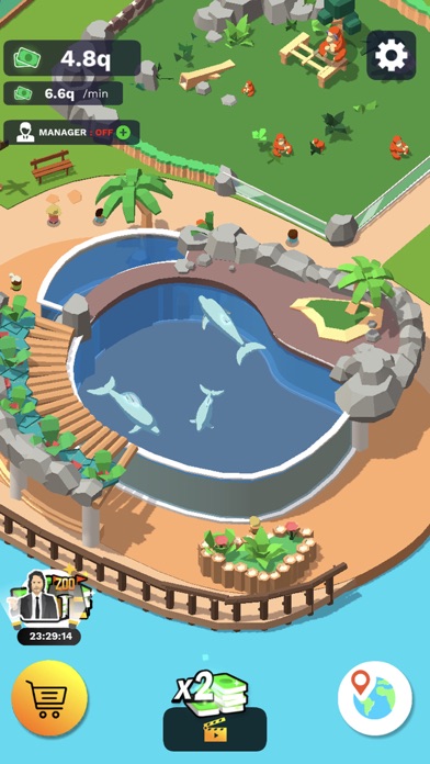 Idle Zoo Tycoon 3D screenshot 1