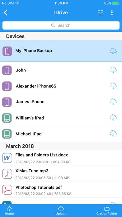 IDrive Online Backup screenshot 1