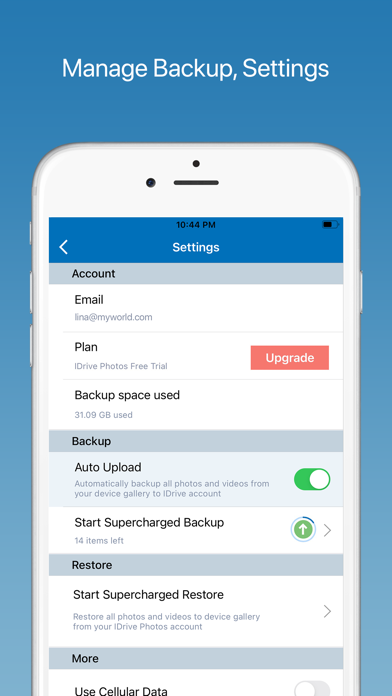 IDrive Photo Backup screenshot 1
