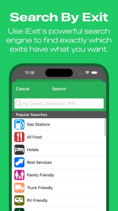 iExit Interstate Exit Guide screenshot 1