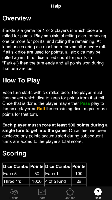 iFarkle (Ad Supported) screenshot 2