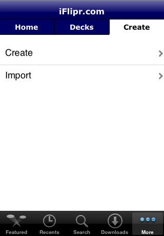 iFlipr Flashcards Lite screenshot 1