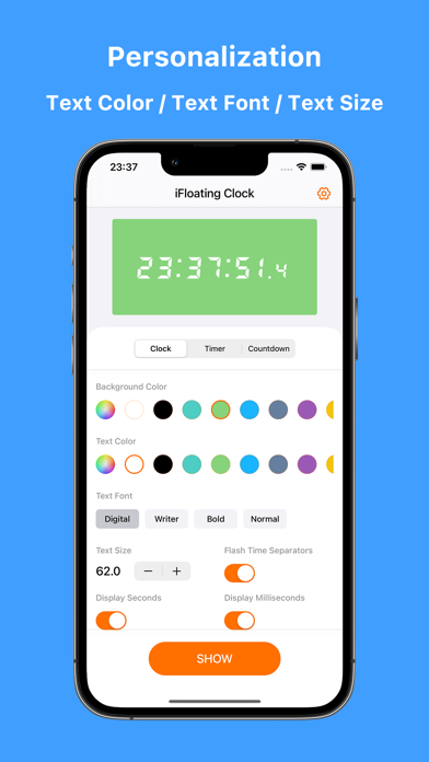 iFloating Clock - Realtime screenshot 2