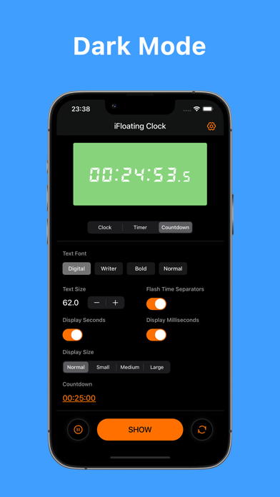 iFloating Clock - Realtime screenshot 3