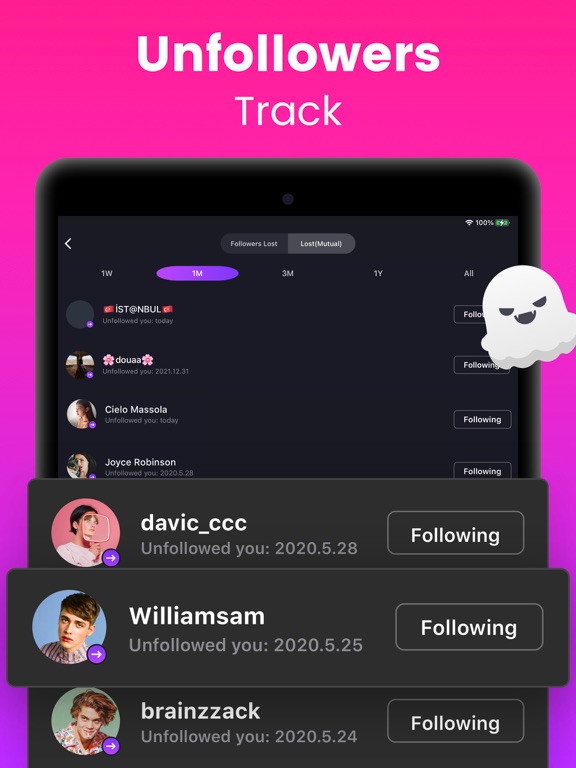 Ig Followers Reports screenshot 2
