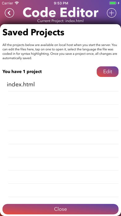 iHost - HTML Live screenshot 1