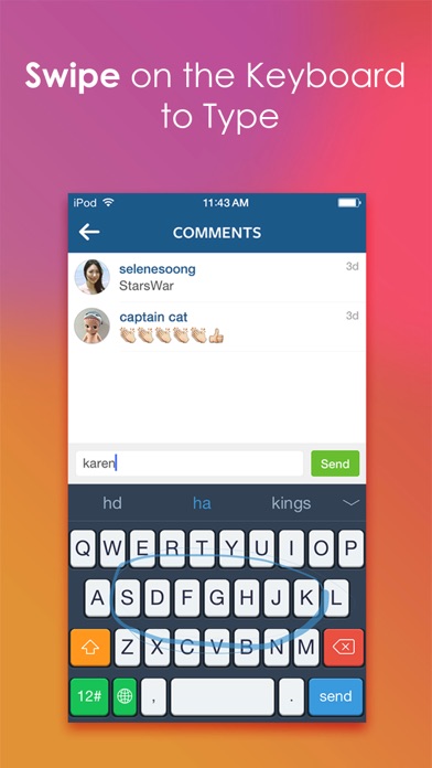 iKeyboard -Cool Keyboard Theme screenshot 1