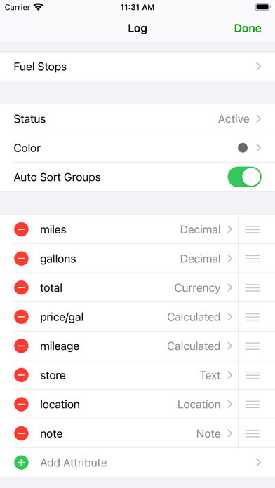 iLogger screenshot 2