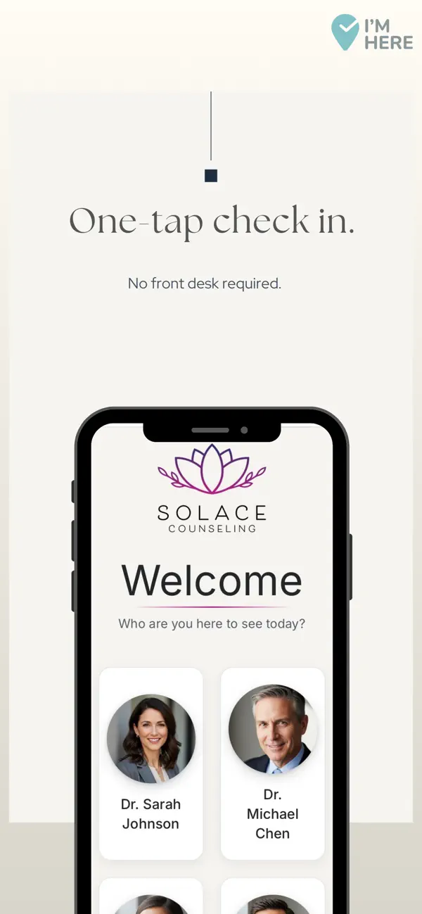 I'm Here! Client Check-In App screenshot 5