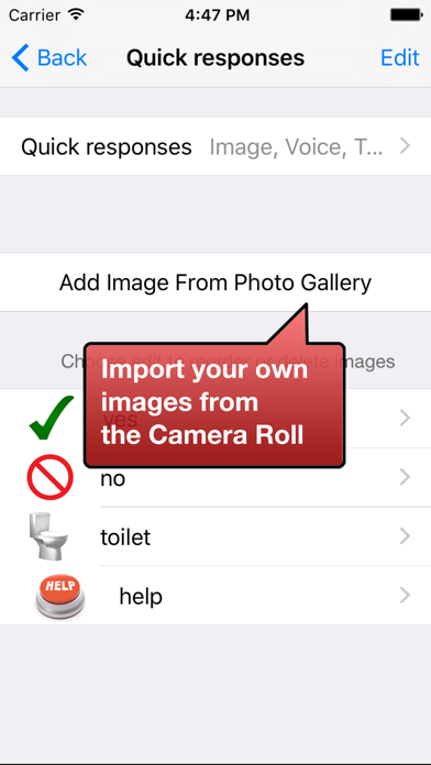 image2talk - functional communication app using real images screenshot 2