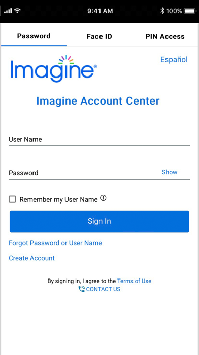 Imagine Account Center screenshot 1