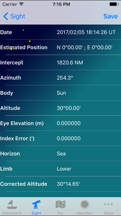 iMariner Celestial Navigation screenshot 1