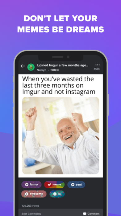 Imgur: Funny Memes & GIF Maker screenshot 1