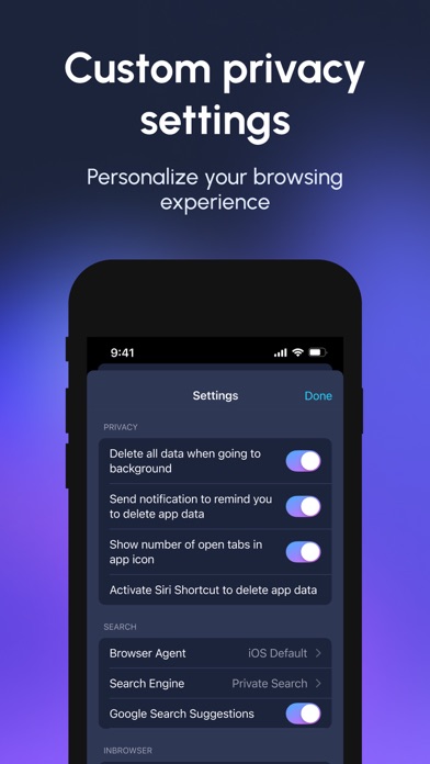 InBrowser - Private Browsing screenshot 2