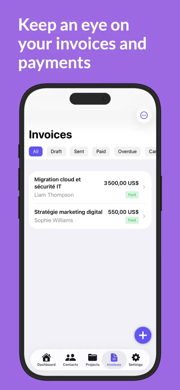 IndyCRM: Clients & Invoices screenshot 2