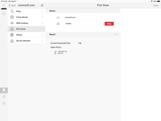 iNetTools - Ping,DNS,Port Scan screenshot 2