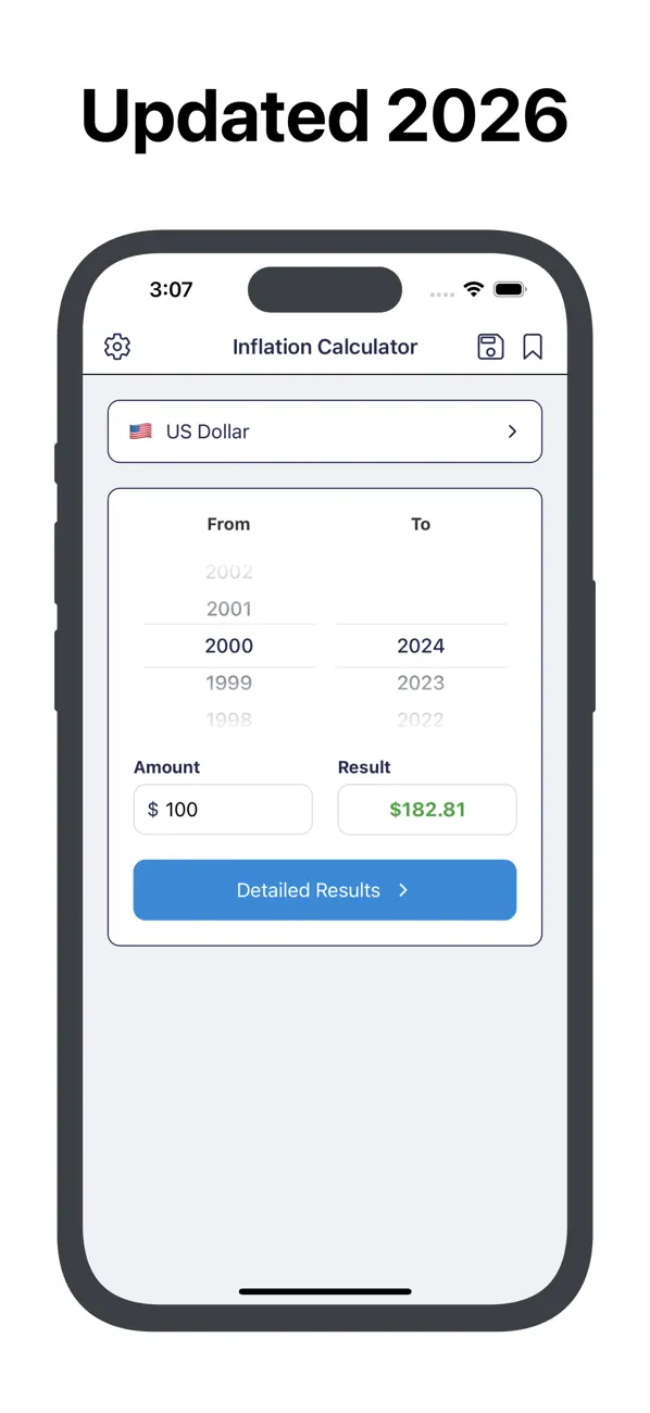 Inflation Calculator & Data screenshot 4