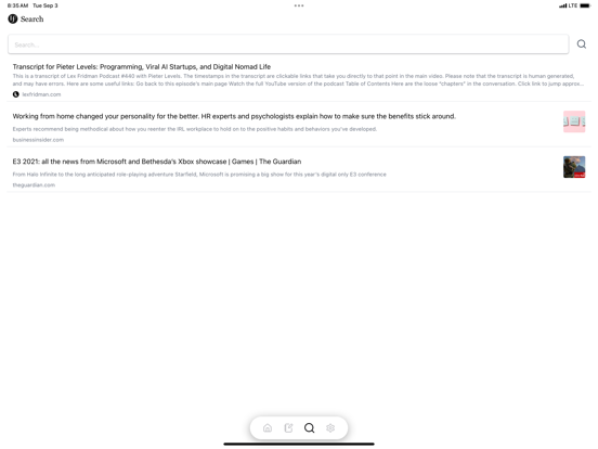 InfoFlow: Pocket Alternative screenshot 1