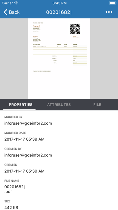 Infor Document Management screenshot 3